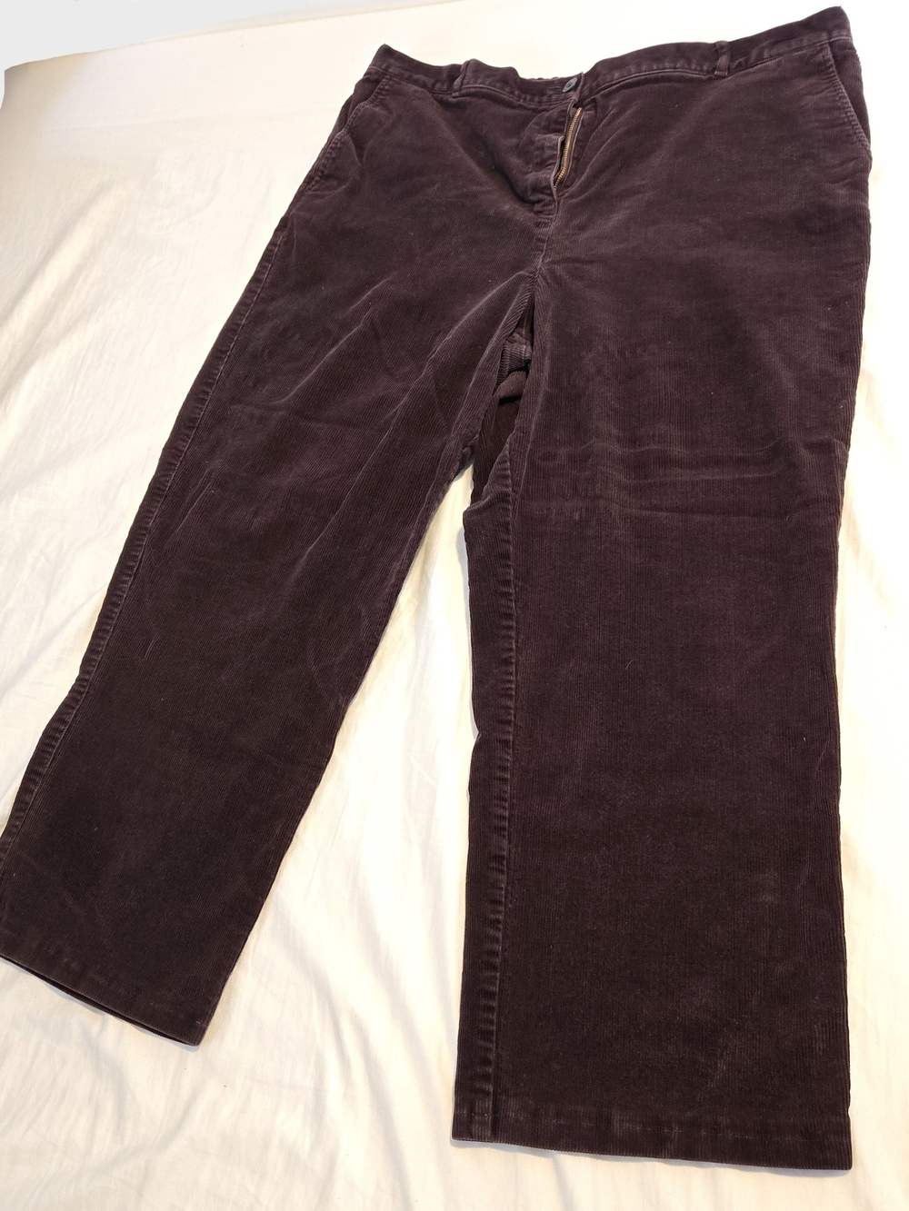 LL Bean Classic Fit Brown Corduroy Pants Womens - Size 20 InSeam 26"